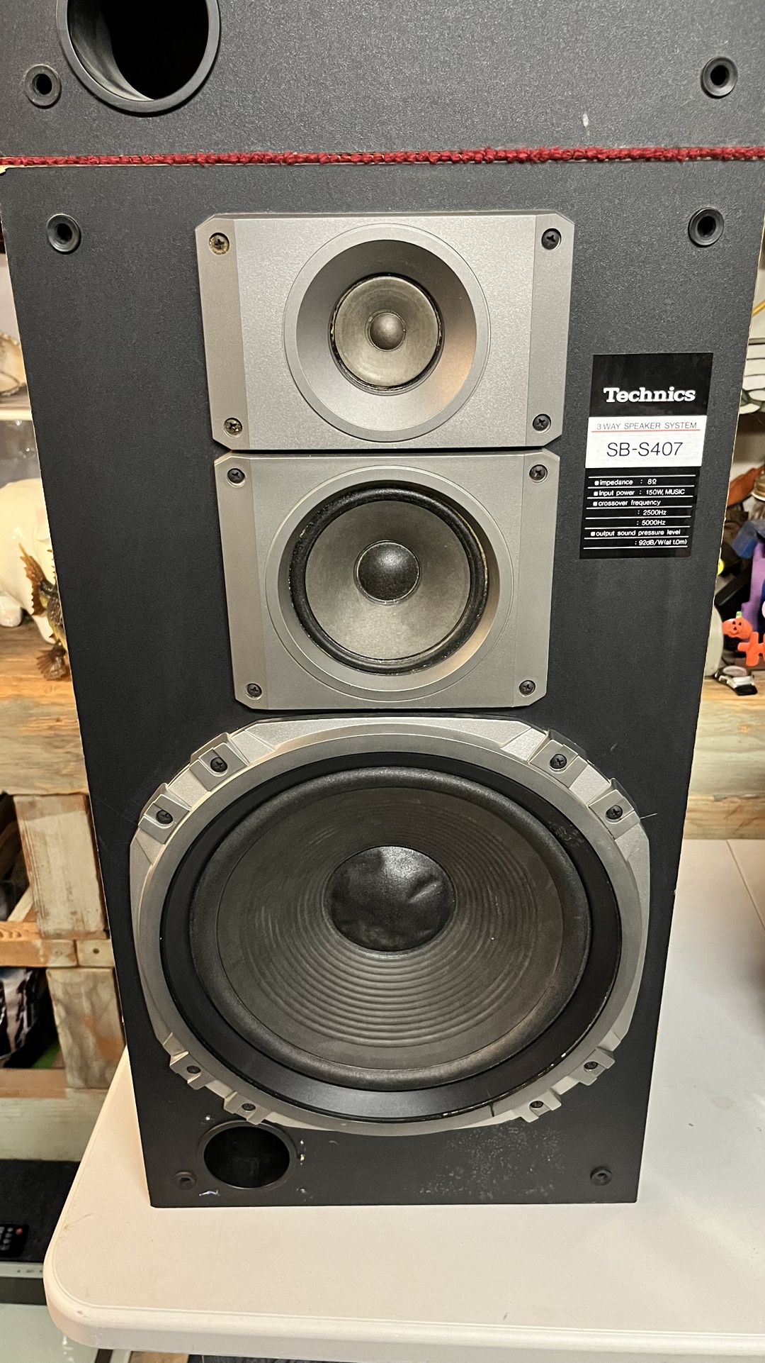 Vintage Technics 3 WAY SPEAKER SYSTEM SB-S407