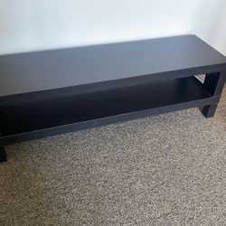 Small Wooden Black Table (Coffee/Media)