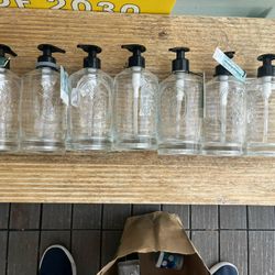 10 Clear Glass Tommy Bahamma Tropical Soap Dispenser 
