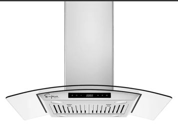 New open box stove hood