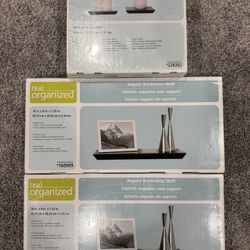 Brand New-Floating Wall Shelf-Black Set