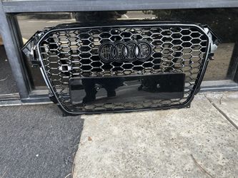 Grill for 2013-2015 AUDI A4 S4 B8.5 Front Bumper Grille RS4 Style Honeycomb Mesh