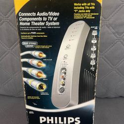 PHILIPS Automatic Audio/Video Selector With RF Modulator.