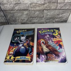 Pokémon VHS MEWTWO Returns & Pokémon 3