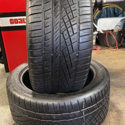 295/40/20(2)PAIR CONTINENTAL EXTREME CONTACT 