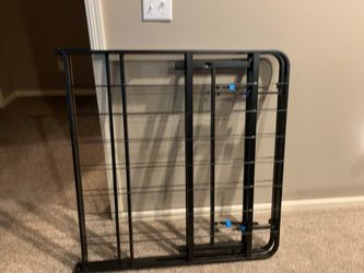 Foldable black Metal Bed Frame