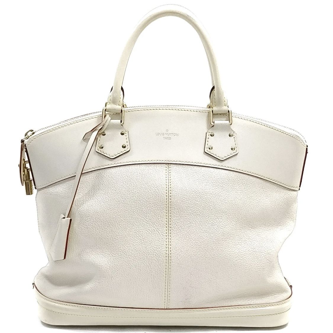AUTHENTIC LV LOUIS VITTON SUHALI LOCKIT GM LEATHER HANDBAG