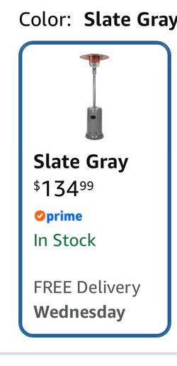 Slate Gray Outdoor Patio Heater