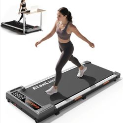 Walking Pad Treadmill, Under Desk Treadmill for Home and Office with Remote Control, Portable 2.5 HP Walking Jogging Running Machine in LED Display