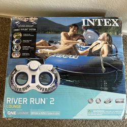 Intex River Run II 2-Person Water Tube Float w/ Cooler and Connectors