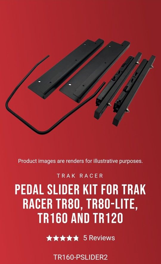 Trak Racer Pedal Or Seat Slider Kit For Simulator Rig