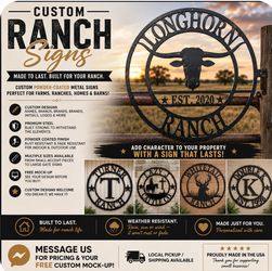 Custom metal signs