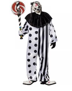 Evil Clown Halloween Costume Set