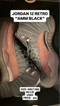 Air Jordan 12 Retro AMM Black Size 9W