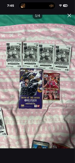 One Piece TCG Sealed Bundle Tournament Packs + Royal Blood + Heroines