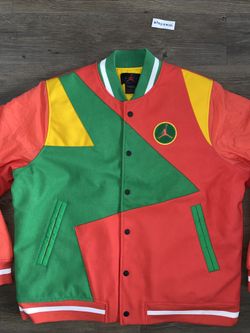 Air Jordan DNA Varsity Jacket Size Large CK9350 631 Red Orange Green Sample for Sale in Scottsdale AZ OfferUp