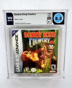 Sealed DONKEY KONG COUNTRY Nintendo GameBoy Advance GBA WATA 8.0 A+ CGC VGA RARE