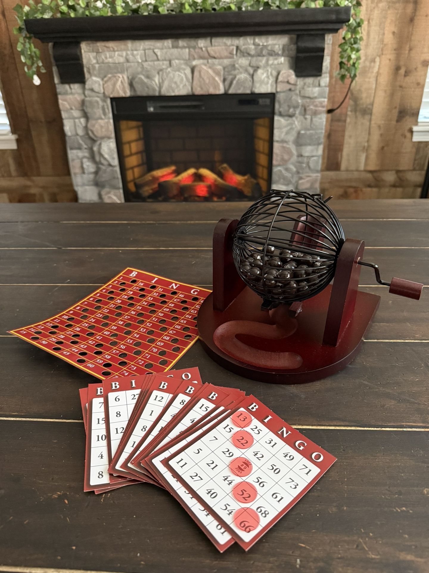 Cage Bingo Game - Solid Wood