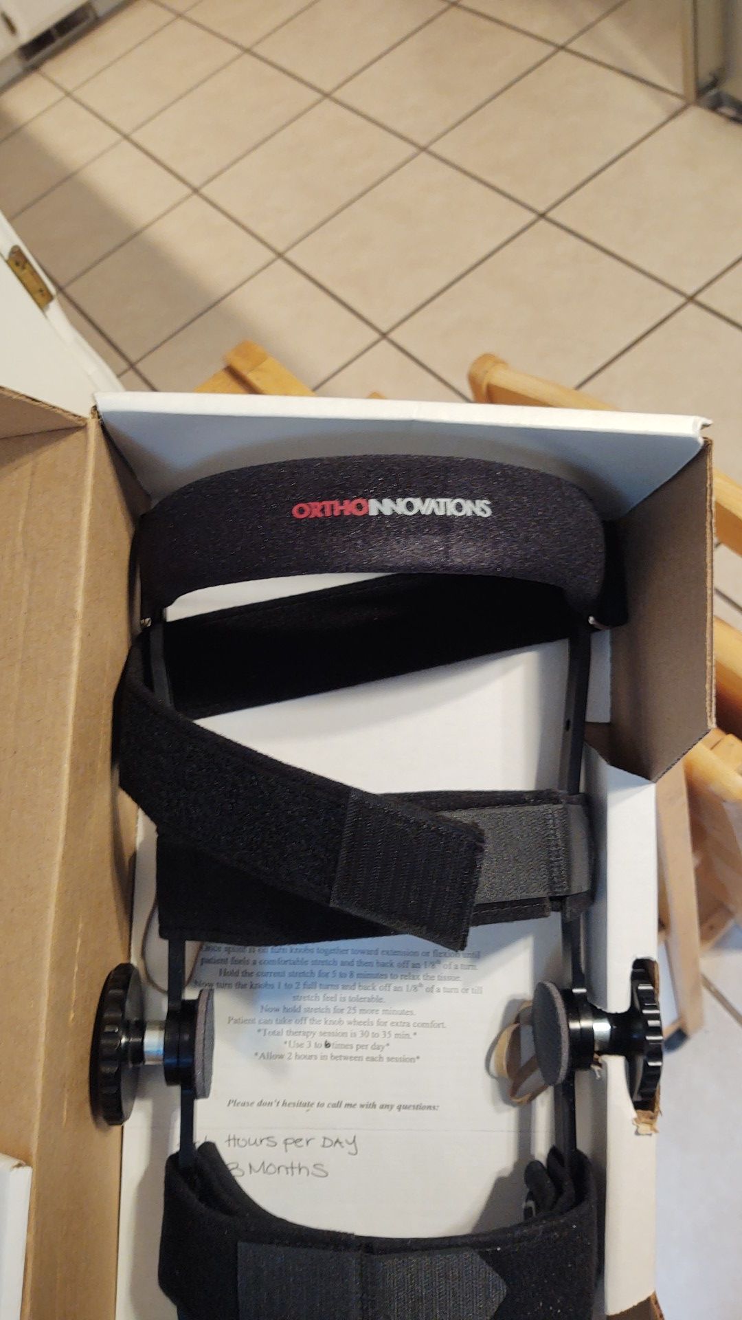 Ortho innovations static progressive knee squint