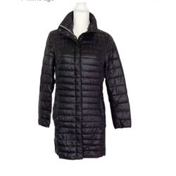 Kenneth Cole Black Puffer Coat