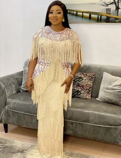 LUXURY WOMEN FRINGE DRESS