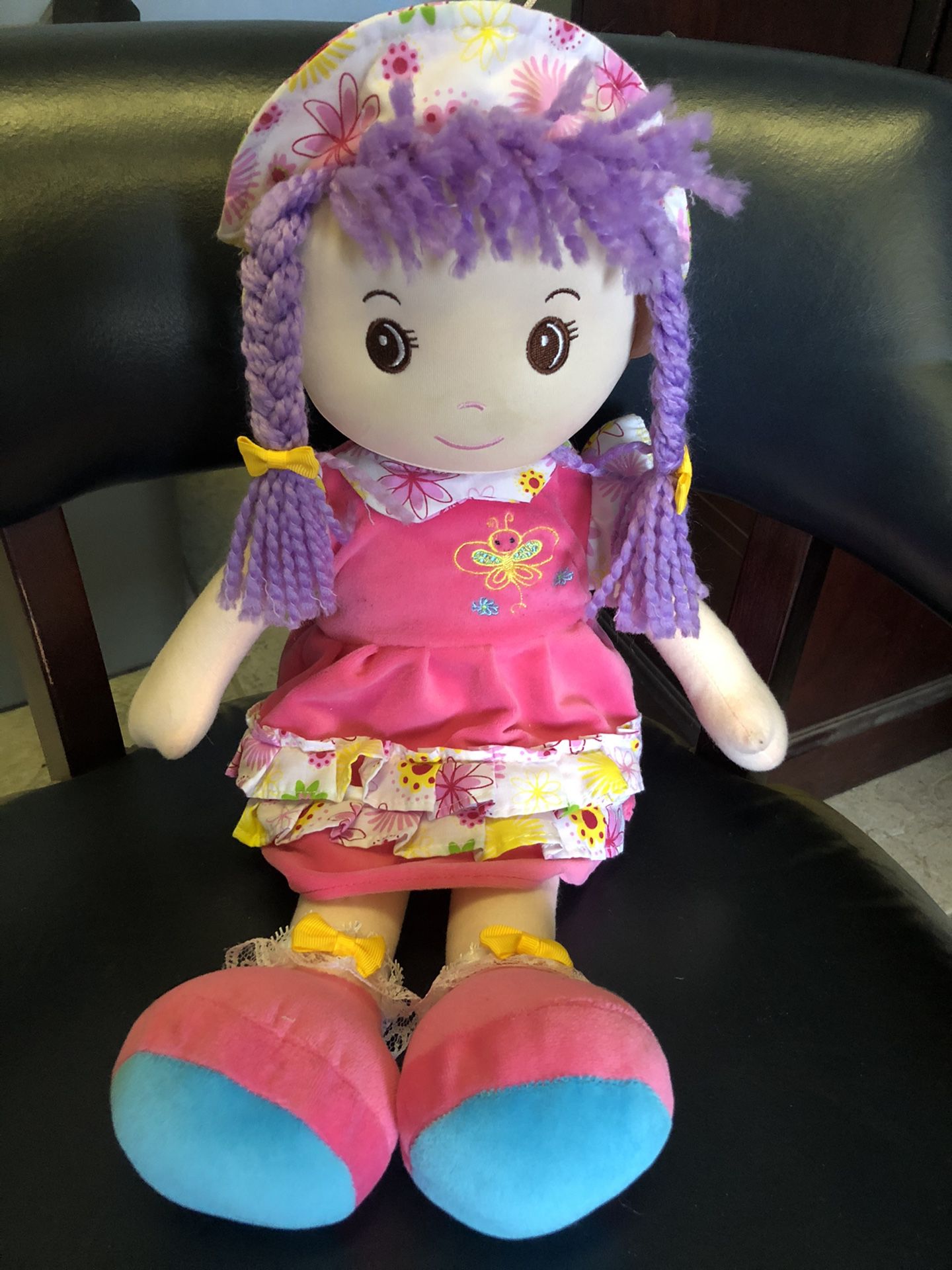 Plush Stuffed Little Girl Doll