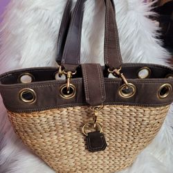 Amanda Smith Straw Purse 