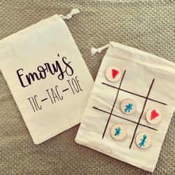 Personalized Tic-Tac-Toe Game Bags