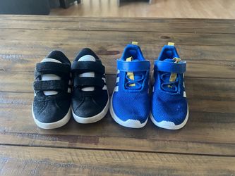 2 prs Adidas Boy’s Sneakers Bundle, Size 9