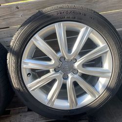 2012 - 2018 AUDI A6  FACTORY WHEELS RIM + TIRE SET 245/45 R18 - QOI0A1 Auto Parts
