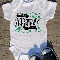 St Patrick's Day Baby Onesie