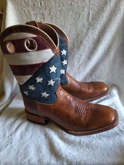 Cody James Lexington American Flag Cowboy Boots Men's 11 EE Wide Excellent