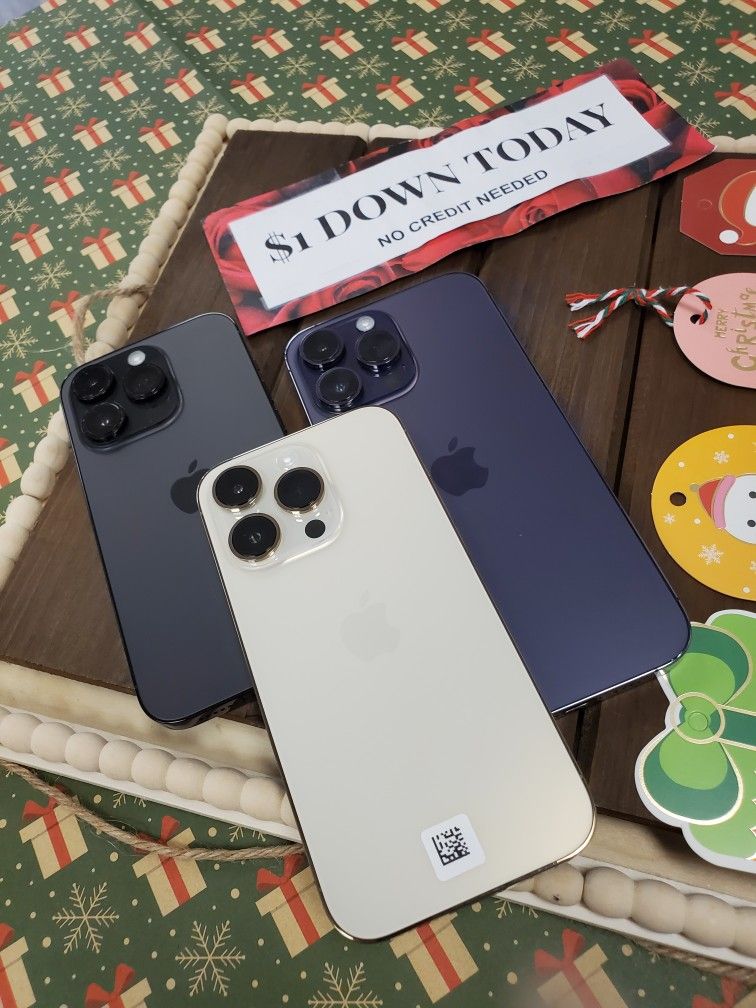 🔥 🌟 Stunning Display & Pro Camera Apple iPhone 14 Pro Max – $1 DOWN Available