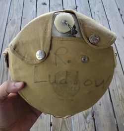 Vintage Boy Scouts Of America Canister With Bag