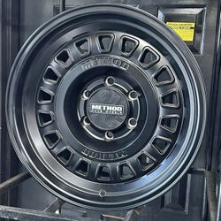 Method MR320 17x8.5 6x139.7 +0 Rims 265/70R17 All Terrain Tires Tacoma 4Runner Gx460 Gx470 Silverado
