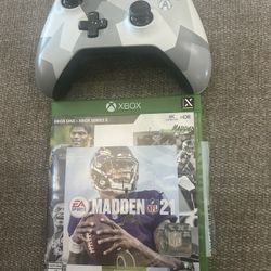 Xbox One Controller And Madden 21