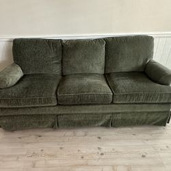 Green Sofa And Rocking Chair W/ottoman