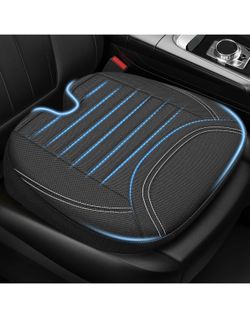 New Wedge Car Seat Cushion for Tailbone Pain Relief & Better Visibility, Ergonomic Memory Foam Seat Cushion for Car with Breathable Channel Design, Fi
