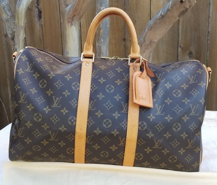Authentic Louis Vuitton Boston Bag Keepall Bandouliere 45