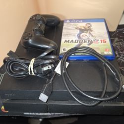 PS4 w/ Controller, power cable, Hdmi cable and 1 game. SOFTWARE 10.01