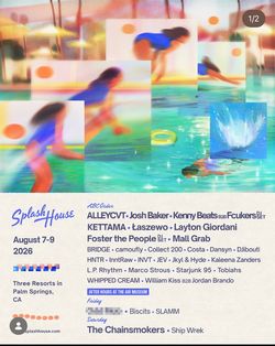 SPLASH HOUSE WK1 Combo Ticket!