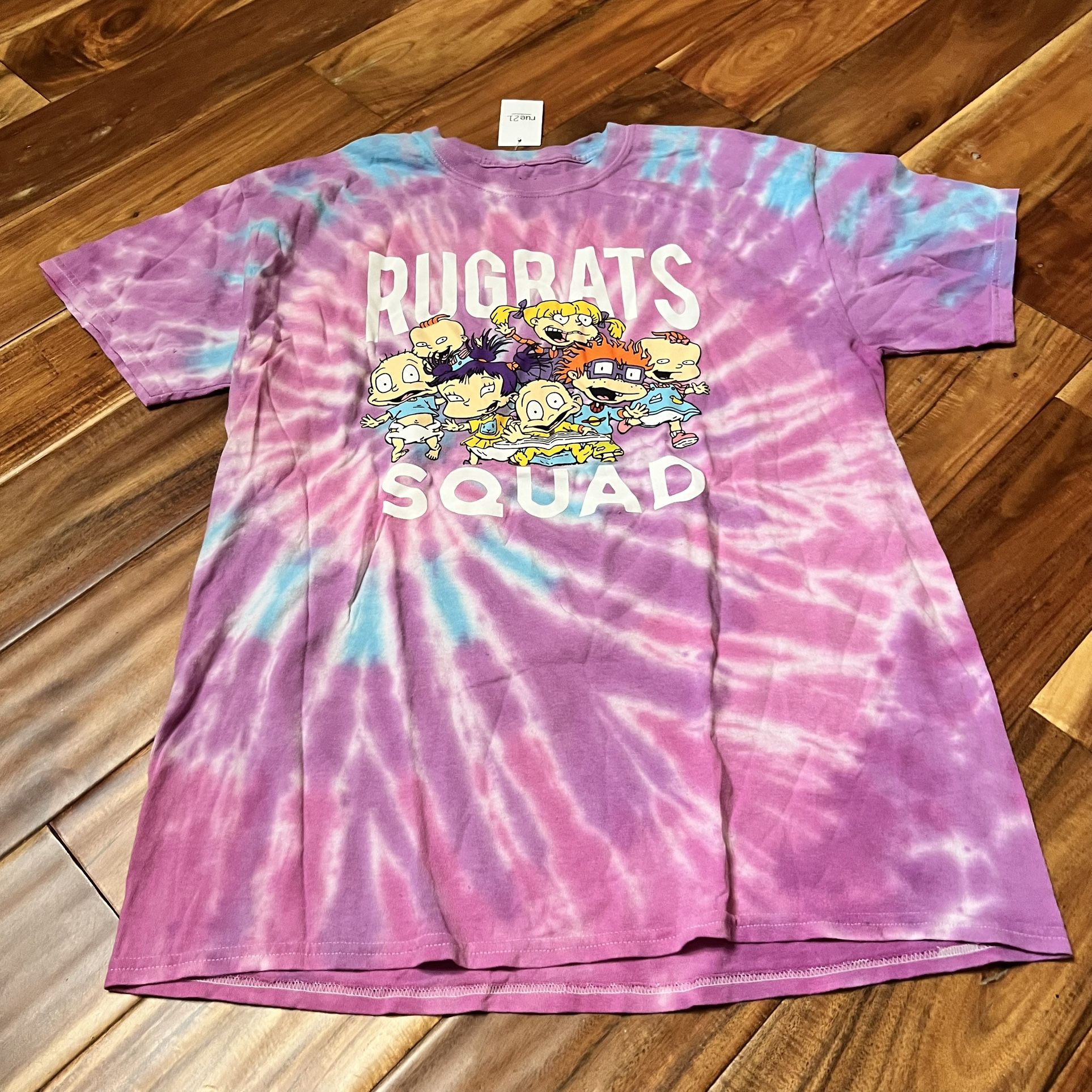 Women’s new rue21 tie dye Rugrats t-shirt. Size large