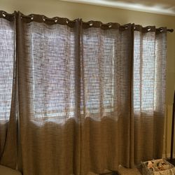 4 Panels Of Curtains - Grey 