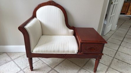 Vintage Telephone Gossip Bench Chair