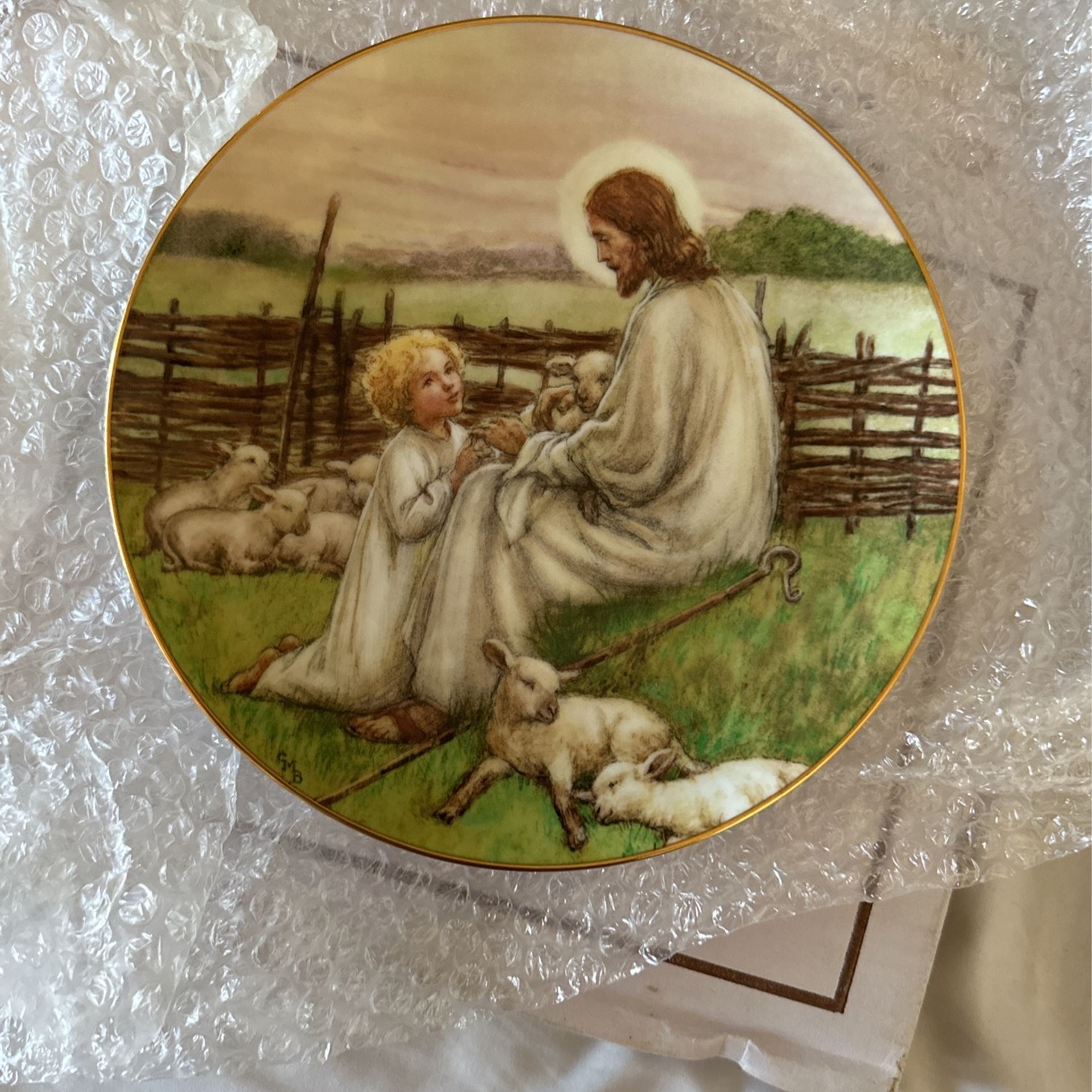 The Lords My Shepherd Plate By Cicely Mary Baker