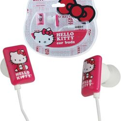 Hello Kitty Earbuds - White/Pink (11409-HK)