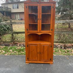 Vintage Mastercraft Corner Cupboard