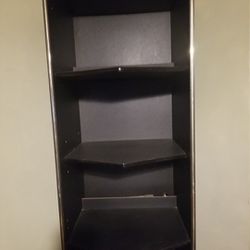 Lighted 4 Shelf Cabinet with Storage on bottom 
