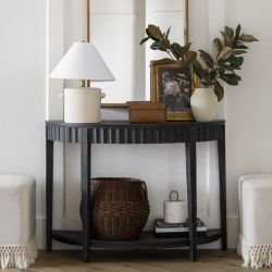 Gorgeous Wood Fluted Console Table