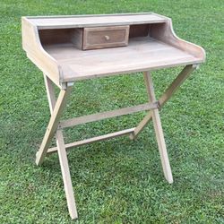 Foldable Writing Desk With Drawer